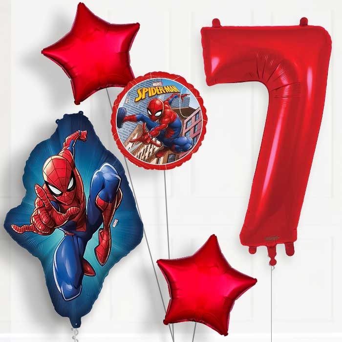 Ultimate Spiderman Birthday Balloon Package Choose Age