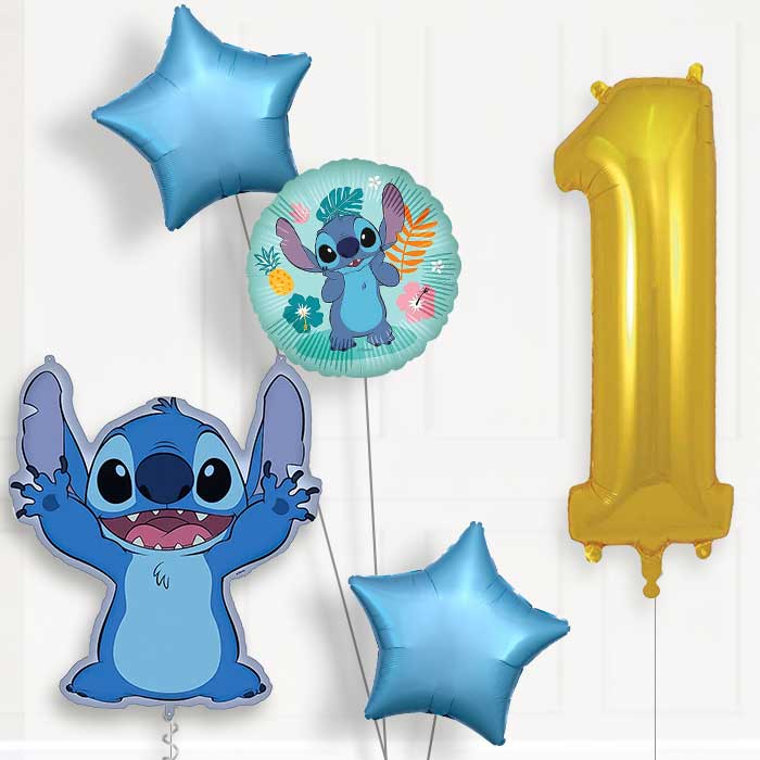 Stitch Giant 1st Birthday Balloon Package | Party Save Smile