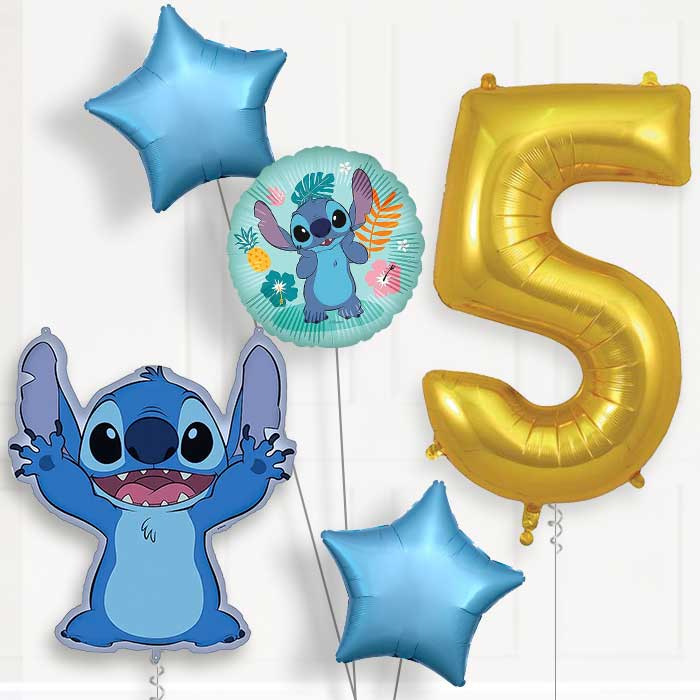 Stitch Giant Birthday Balloon Package Choose Age