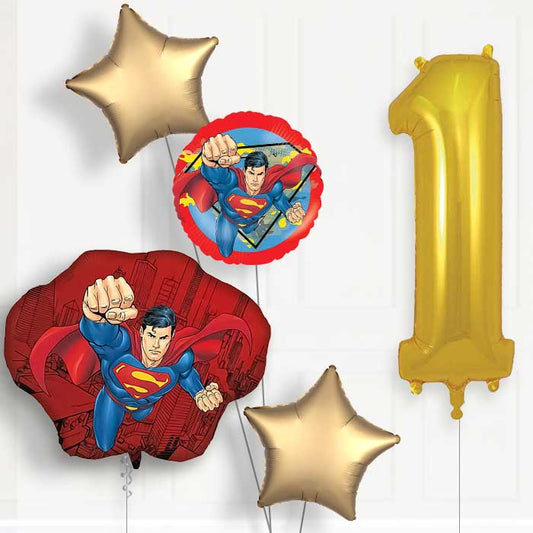 Superman Krypton 1st Birthday Balloon Package | Party Save Smile