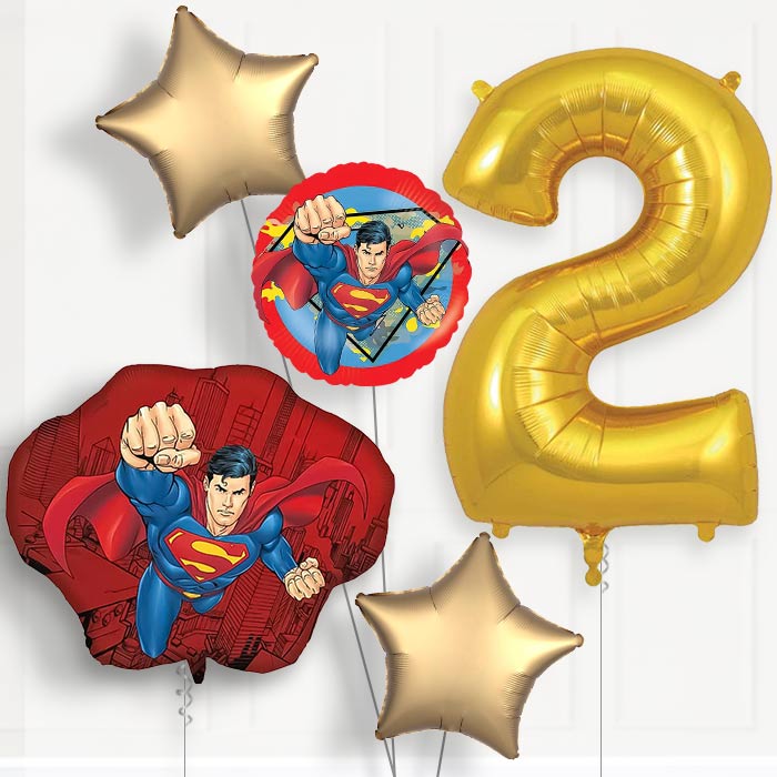 Superman Krypton 2nd Birthday Balloon Package | Party Save Smile