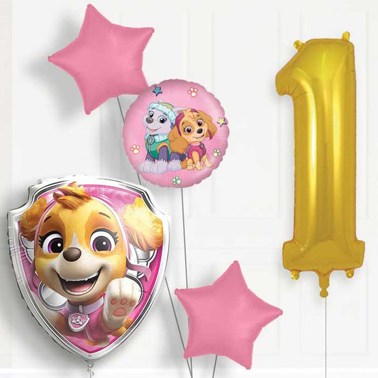 Skye Paw Patrol 1st Birthday Balloon Package | Party Save Smile