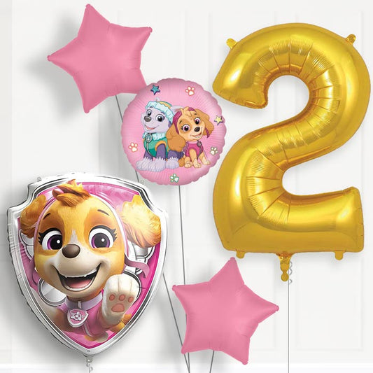 Skye Paw Patrol 2nd Birthday Balloon Package | Party Save Smile