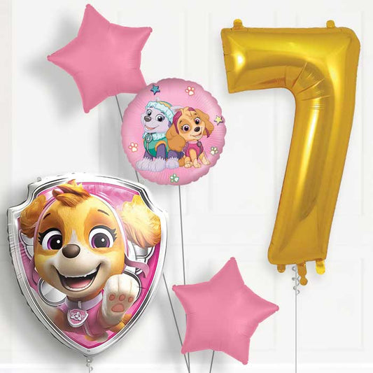 Skye Paw Patrol 7th Birthday Balloon Package | Party Save Smile