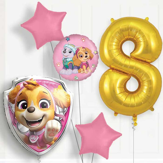 Skye Paw Patrol 8th Birthday Balloon Package | Party Save Smile