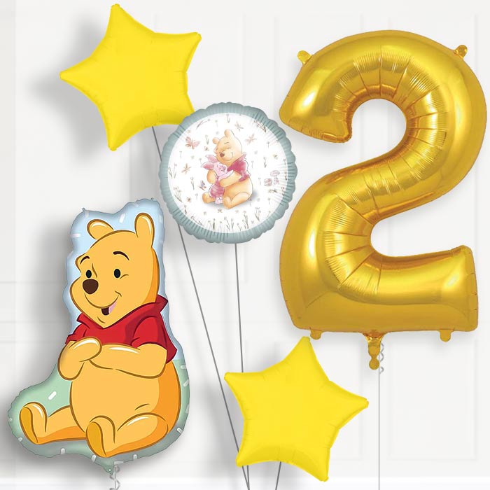 Winnie the Pooh Giant Birthday Balloon Package Choose Age