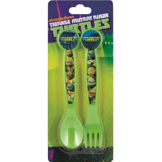 TMN Turtles PP Mealtime Cutlery Spoon & Fork | Party Save Smile