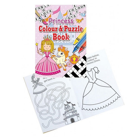 Princess Party Colour and Puzzle Fun Favour Book | Party Save Smile
