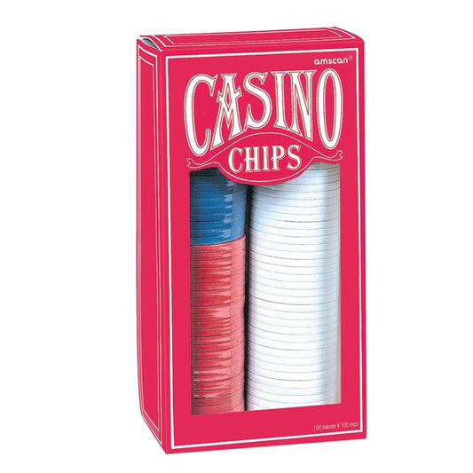 Casino Poker Chips Set | Party Save Smile