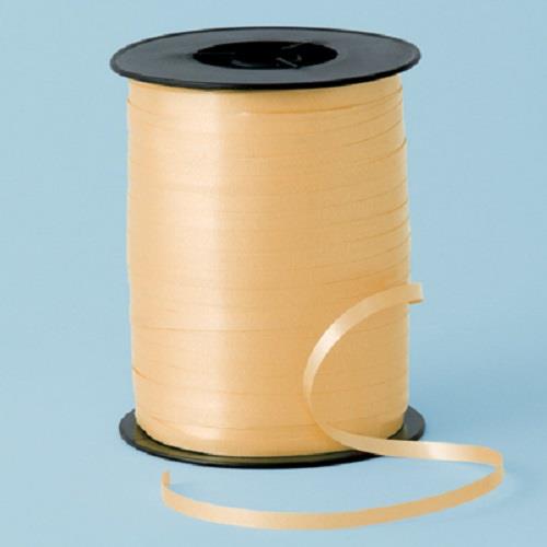 A reel of gold curling ribbon.