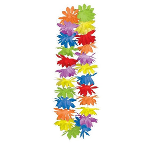 Rainbow Hawaiian Lei: Hawaiian Party Accessory