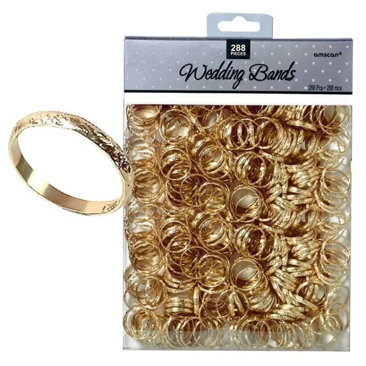 Gold Band Wedding Favours Table Decorations | Party Save Smile