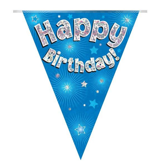 Blue Star Happy Birthday Bunting | Party Save Smile