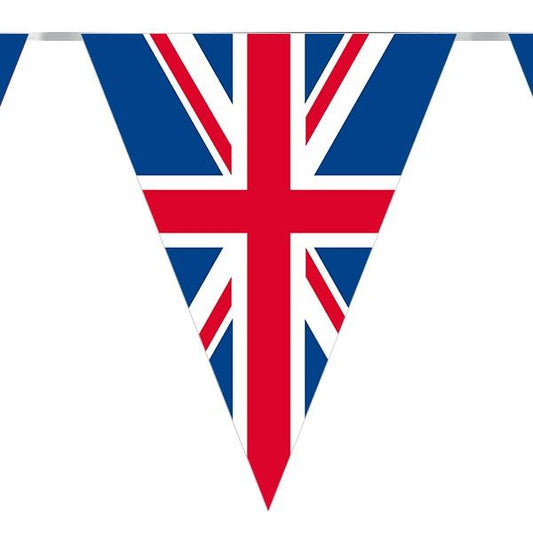 Union Jack Bunting Triangle Flags 3.9 Metres | Party Save Smile