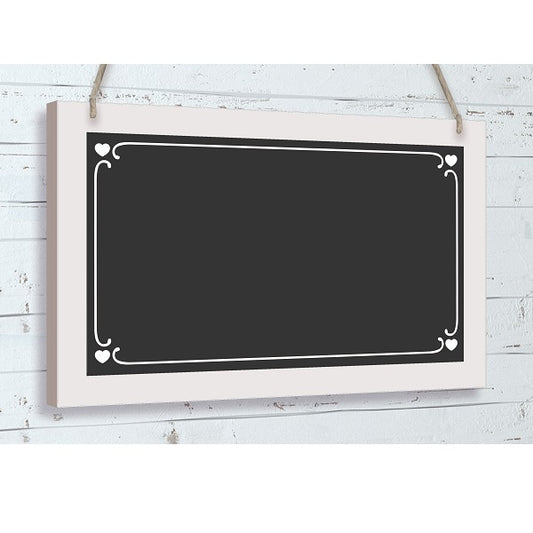 Wedding Wooden Black Board Heart Hanging Decoration | Party Save Smile