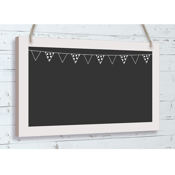 Wedding Wooden Black Board Bunting Hanging Decoration | Party Save Smile
