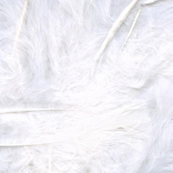 White Feathers for Crafting 8 grams | Party Save Smile