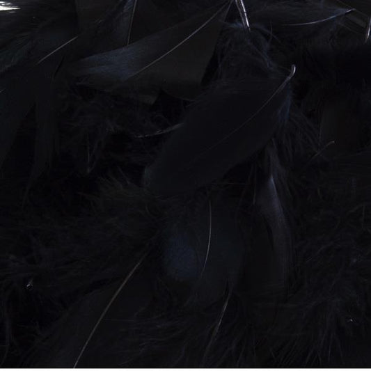 Black Craft Feathers 50 grams | Party Save Smile