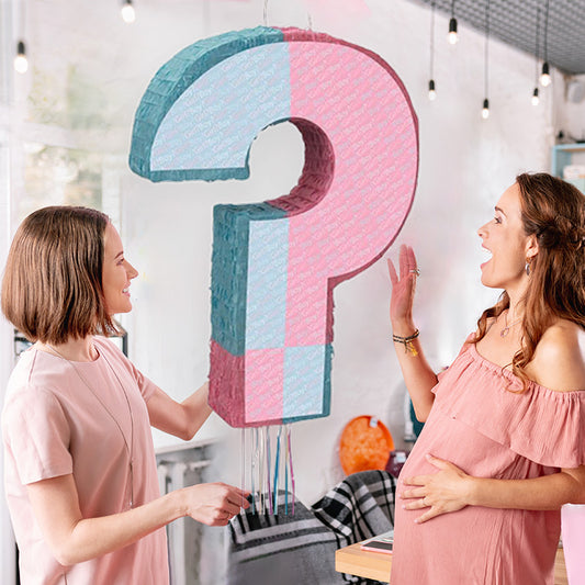 Gender Reveal Baby Shower Pull Pinata Party Game | Decoration