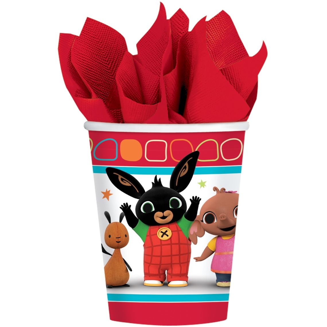 Bing Bunny Paper Cups Pack of 8 | Party Save Smile