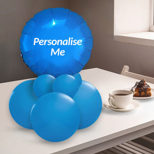 Dark Blue Balloon Table Centrepiece