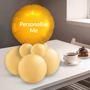 Gold Balloon Table Centrepiece