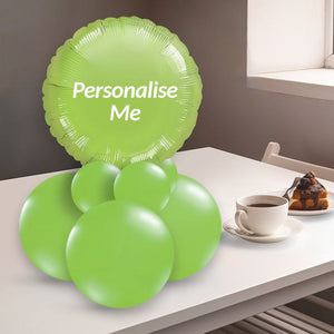 Lime Green Balloon Table Centrepiece