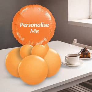 Orange Balloon Table Centrepiece