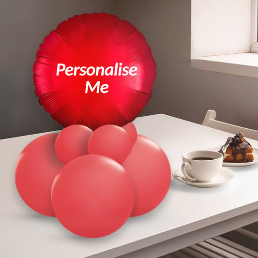 Red Balloon Table Centrepiece - Air Filled Centrepiece | Party Save Smile