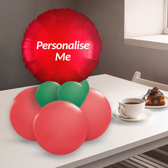 Red and Green Table Centrepiece