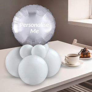 Silver Balloon Table Centrepiece