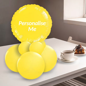 Yellow Balloon Table Centrepiece