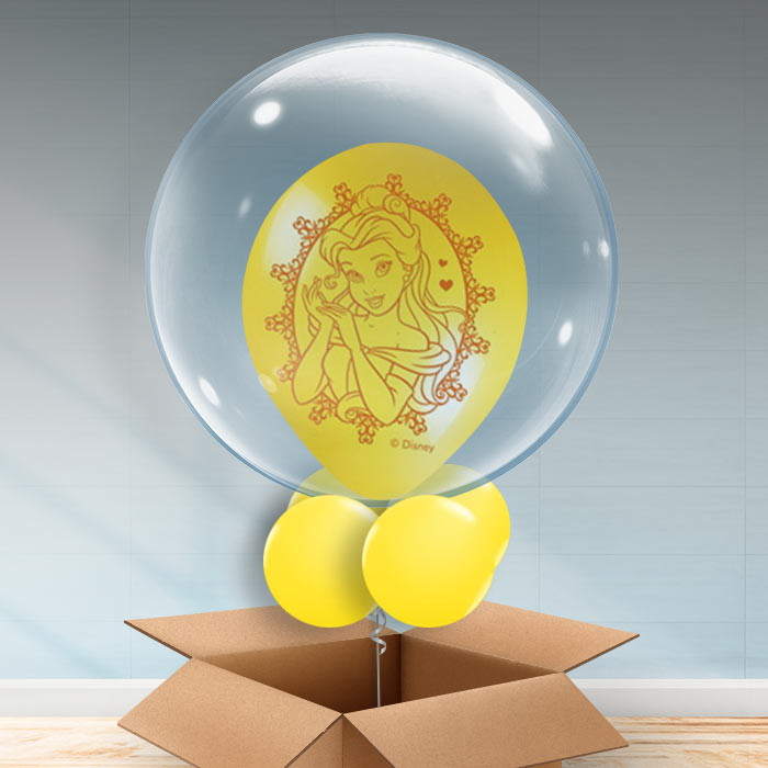 Disney Princess Belle Personalisable Bubble Balloon - Bubble Balloon | Party Save Smile