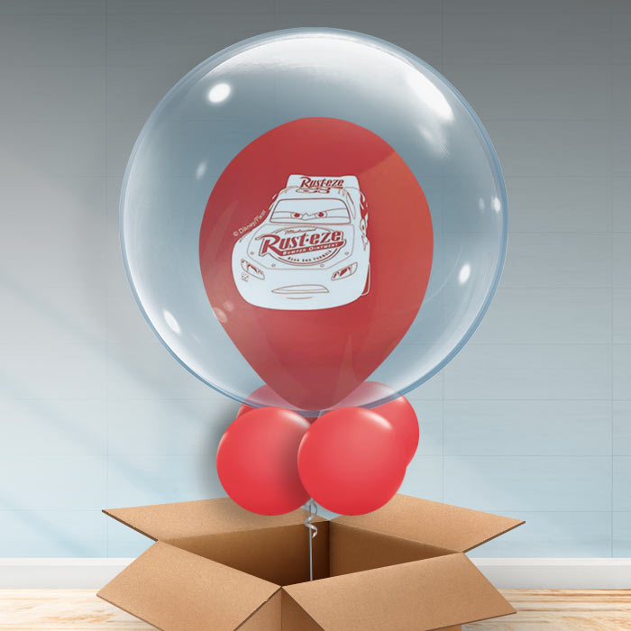 Disney Cars Personalisable Bubble Balloon - Red Bubble Balloon | Party Save Smile