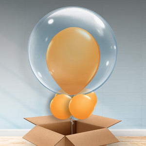 Personalisable Orange Bubble Balloon
