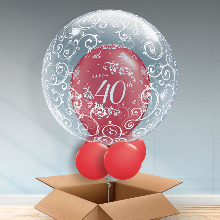 Personalisable 40th Wedding Anniversary Gifts - Balloon - Bubble Balloon | Party Save Smile