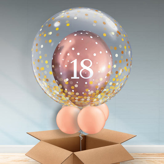 Personalisable 18th Birthday Gifts for Her - Balloon - Bubble Balloon | Party Save Smile