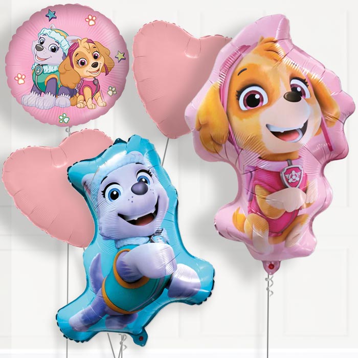Paw Patrol Skye and Everest Deluxe Helium Balloon Package - Deluxe Helium Balloon Package | Party Save Smile