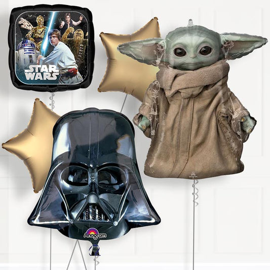 Star Wars Deluxe Helium Balloon Package - Deluxe Helium Balloon Package | Party Save Smile