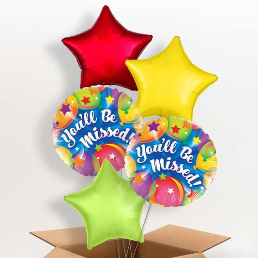 You'll be Missed Helium Balloon in a Box - 5 Balloon | Party Save Smile