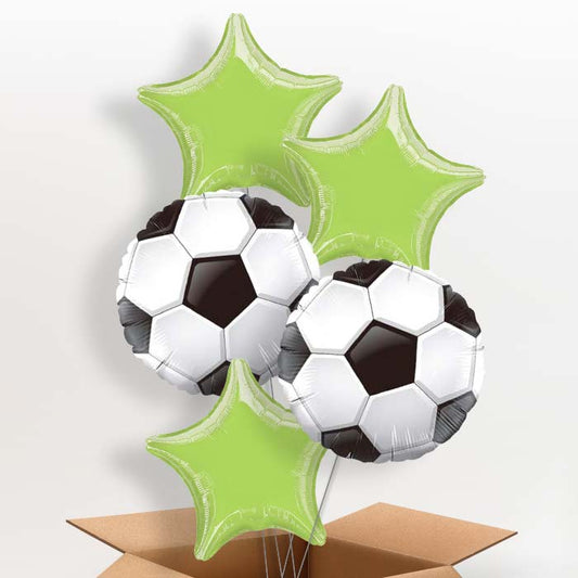 Football Helium Balloon in a Box - 5 Balloon | Party Save Smile