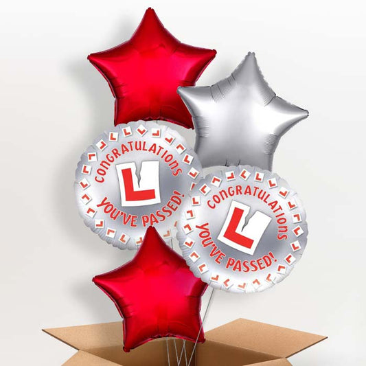 Passed Driving Test Helium Balloon in a Box - 5 Balloon | Party Save Smile