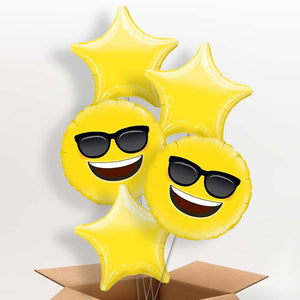 Cool Sunglasses Emoji Helium Balloon in a Box