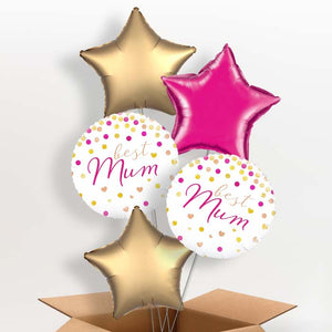 Best Mum Helium Balloons in a Box