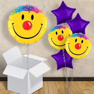 Clown Helium Balloons Delivered in a Box
