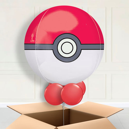 Pokemon Pokeball Helium Balloon in a Box Gift - Orbz Balloon | Party Save Smile