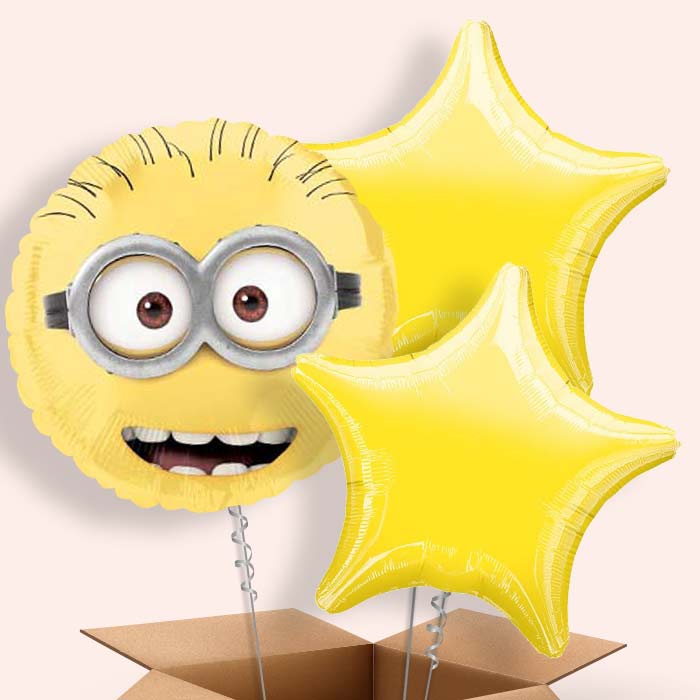 Minion Balloons in a Box (Face)