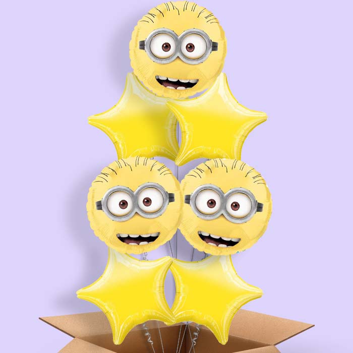 Minion Balloons in a Box (Face)