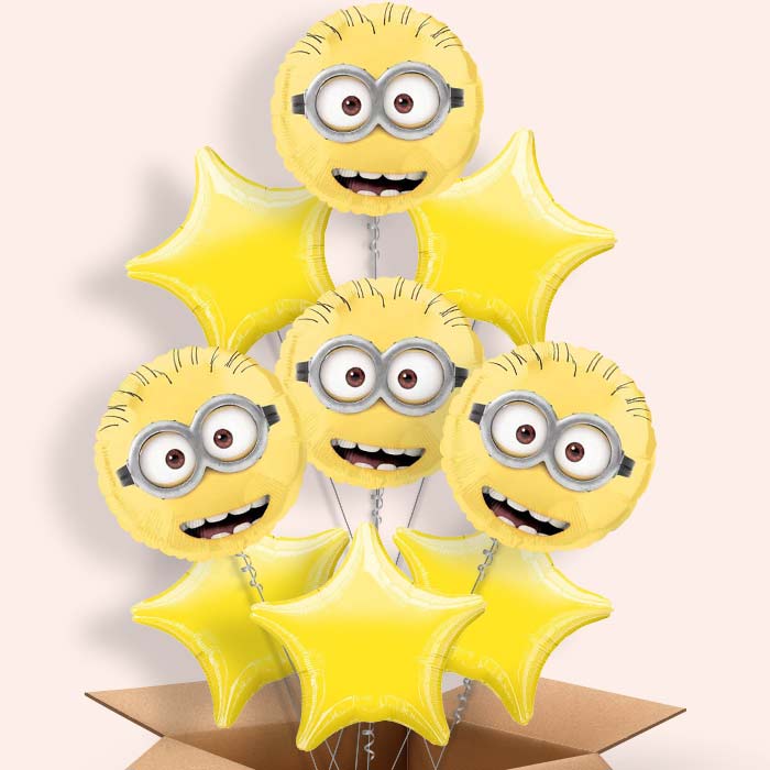 Minion Balloons in a Box (Face)