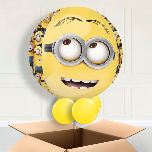 Minions Orbz Helium Balloon In a Box - Orbz Balloon | Party Save Smile